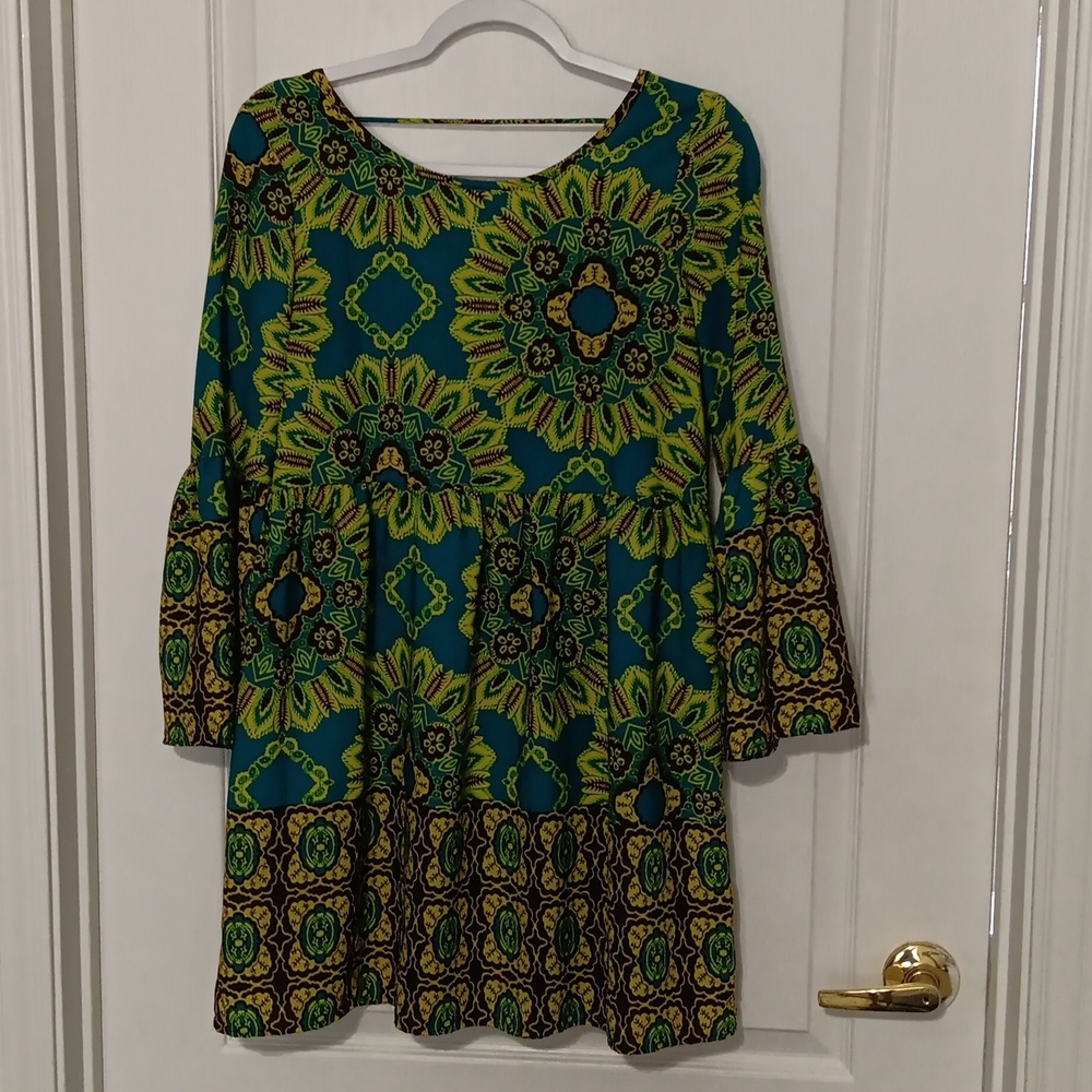 Fun dress tunic with open back